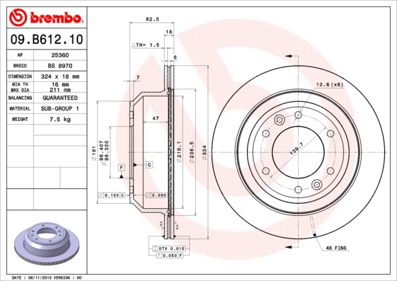 BRECO féktárcsa - BS 8970 - TothCarparts