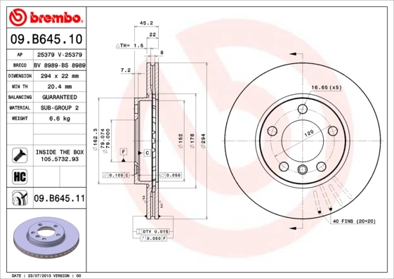 BRECO féktárcsa - BS 8989 - TothCarparts