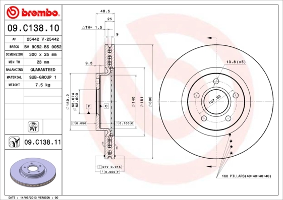 BRECO féktárcsa - BS 9052 - TothCarparts