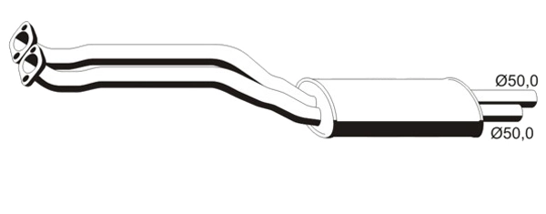 VEGAZ GmbH első hangtompító - BS-297ERNS - TothCarparts