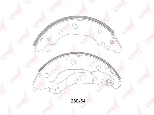 LYNXAUTO fékpofakészlet - BS-3006 - TothCarparts