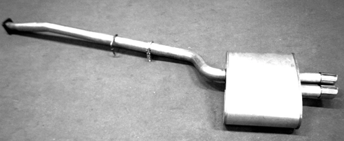 VEGAZ GmbH hátsó hangtompító - BS-347 - TothCarparts