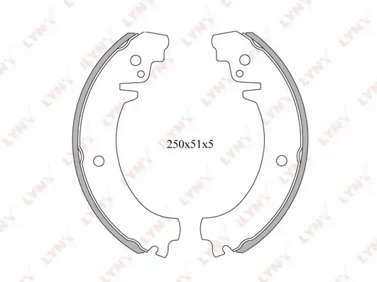 LYNXAUTO fékpofakészlet - BS-4602 - TothCarparts