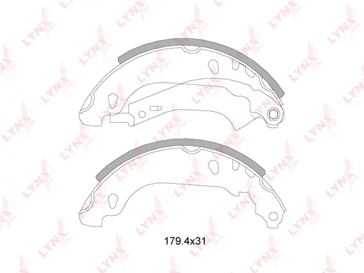 LYNXAUTO fékpofakészlet - BS-6101 - TothCarparts
