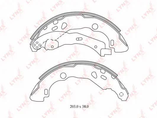LYNXAUTO fékpofakészlet - BS-6300 - TothCarparts