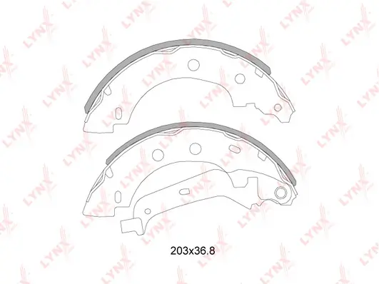 LYNXAUTO fékpofakészlet - BS-6302 - TothCarparts