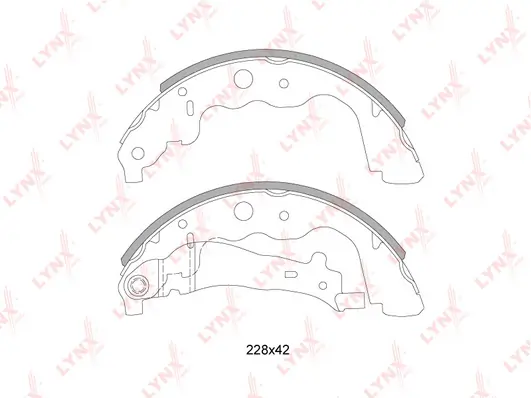 LYNXAUTO fékpofakészlet - BS-6304 - TothCarparts