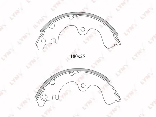 LYNXAUTO fékpofakészlet - BS-7510 - TothCarparts