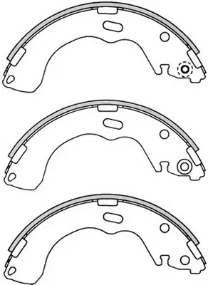 SB fékpofakészlet - BS25382 - TothCarparts
