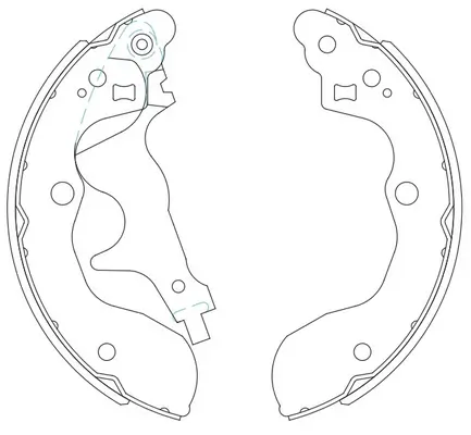 SB fékpofakészlet - BS29801 - TothCarparts
