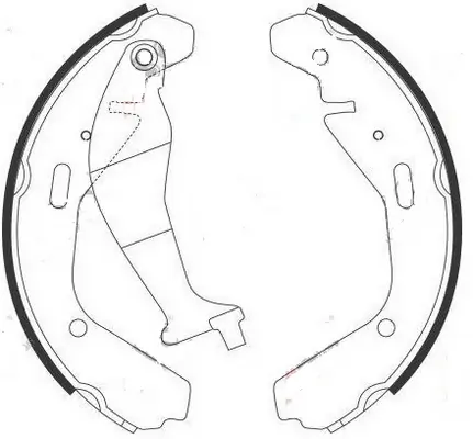 SB fékpofakészlet - BS29977 - TothCarparts