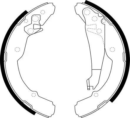 SB fékpofakészlet - BS33554 - TothCarparts