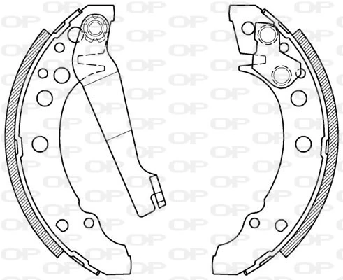 OPEN PARTS fékpofakészlet - BSA2013.00 - TothCarparts