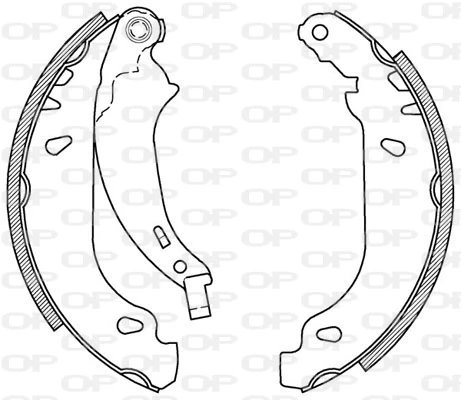 OPEN PARTS fékpofakészlet - BSA2026.00 - TothCarparts