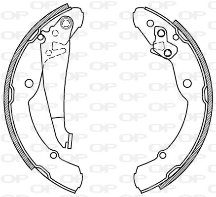 OPEN PARTS fékpofakészlet - BSA2029.00 - TothCarparts