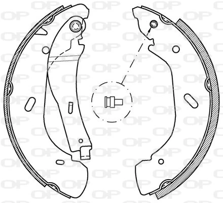 OPEN PARTS fékpofakészlet - BSA2048.00 - TothCarparts