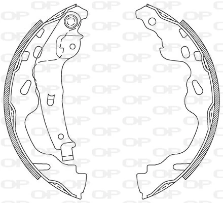 OPEN PARTS fékpofakészlet - BSA2104.00 - TothCarparts