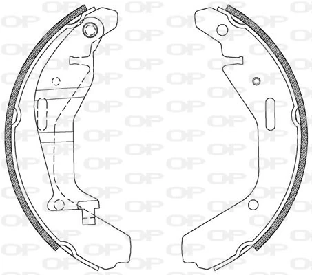 OPEN PARTS fékpofakészlet - BSA2112.00 - TothCarparts
