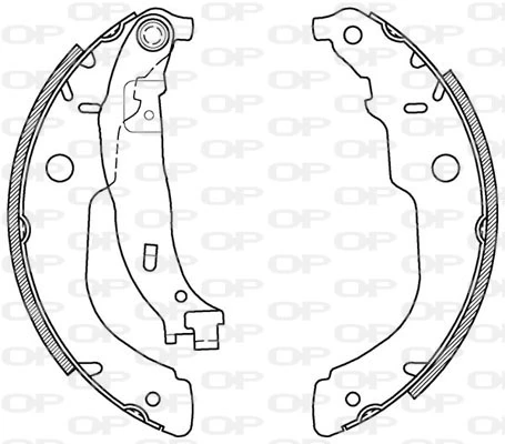 OPEN PARTS fékpofakészlet - BSA2119.00 - TothCarparts