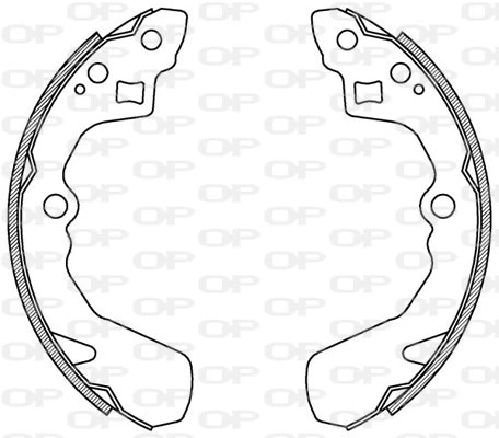 OPEN PARTS fékpofakészlet - BSA2145.00 - TothCarparts