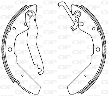 OPEN PARTS fékpofakészlet - BSA2154.00 - TothCarparts