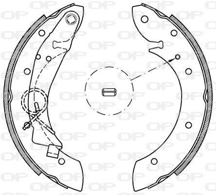 OPEN PARTS fékpofakészlet - BSA2160.00 - TothCarparts