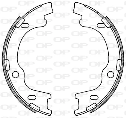 OPEN PARTS fékpofakészlet - BSA2184.00 - TothCarparts