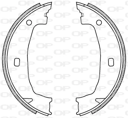 OPEN PARTS fékpofakészlet - BSA2197.00 - TothCarparts