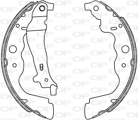 OPEN PARTS fékpofakészlet - BSA2229.00 - TothCarparts