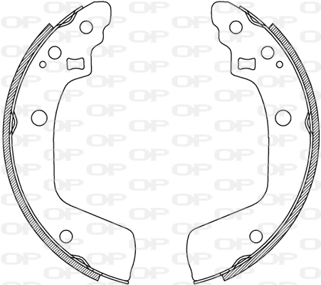 OPEN PARTS fékpofakészlet - BSA2246.00 - TothCarparts