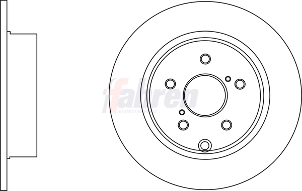 Fahren féktárcsa - FBD6653 - TothCarparts