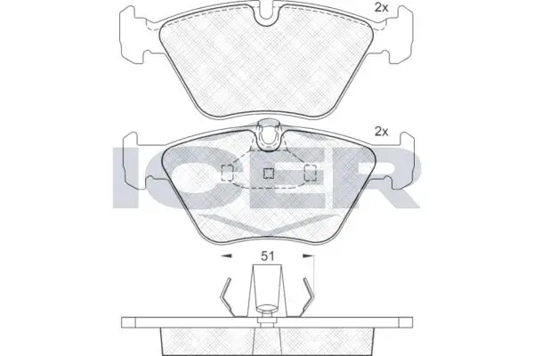 ANDEL fékbetétkészlet, tárcsafék - 181140 - TothCarparts