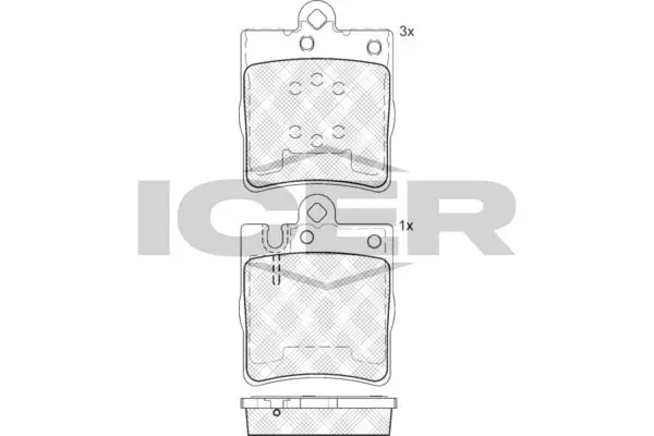 ANDEL fékbetétkészlet, tárcsafék - 181312 - TothCarparts