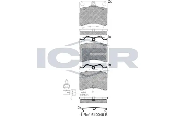 ANDEL fékbetétkészlet, tárcsafék - 141321 - TothCarparts