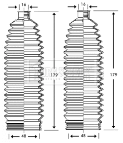 BORG & BECK gumiharang készlet, kormányzás - BSG3219 - TothCarparts