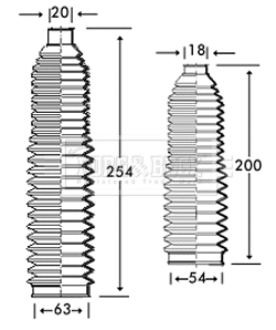 BORG & BECK gumiharang készlet, kormányzás - BSG3220 - TothCarparts