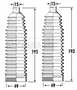 BORG & BECK gumiharang készlet, kormányzás - BSG3263 - TothCarparts
