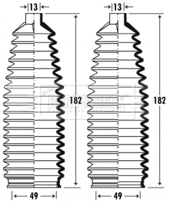 BORG & BECK gumiharang készlet, kormányzás - BSG3381 - TothCarparts