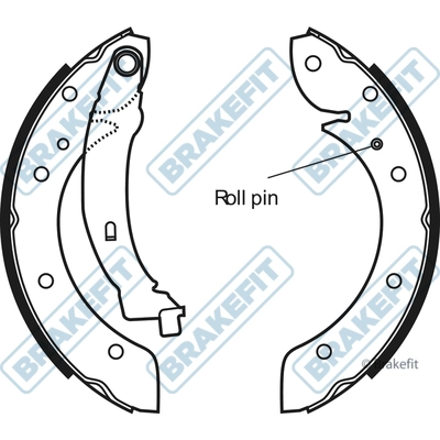 APEC fékpofakészlet - BSH1013 - TothCarparts