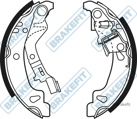 APEC fékpofakészlet - BSH1024 - TothCarparts