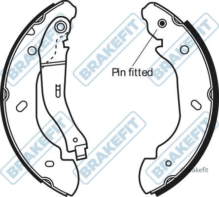 APEC fékpofakészlet - BSH1028 - TothCarparts