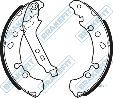 APEC fékpofakészlet - BSH1065 - TothCarparts