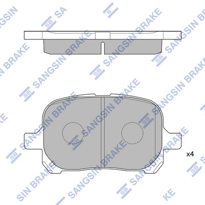 Hi-Q fékbetétkészlet, tárcsafék - SP1226(SD) - TothCarparts