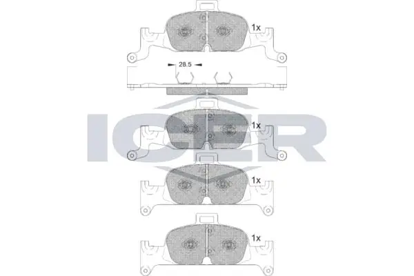 ANDEL fékbetétkészlet, tárcsafék - 182279 - TothCarparts