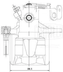 TRIALLI féknyereg - CF 206802 - TothCarparts