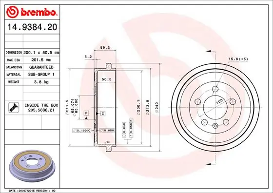 BRECO fékdob - BT 1156 - TothCarparts
