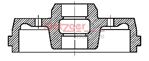 METZGER AUTOTEILE fékdob - BT 734 - TothCarparts