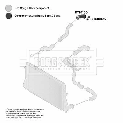 BORG & BECK Töltőlevegő cső - BTH1156 - TothCarparts