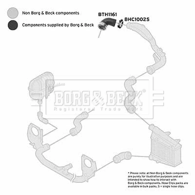 BORG & BECK Töltőlevegő cső - BTH1161 - TothCarparts
