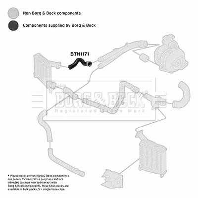 BORG & BECK Töltőlevegő cső - BTH1171 - TothCarparts